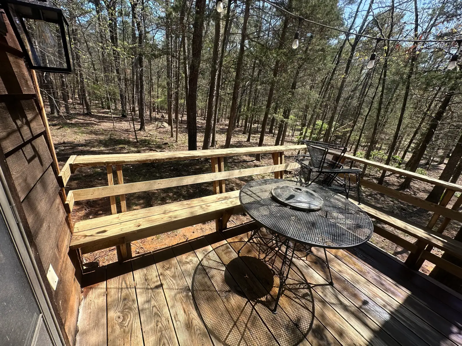 Finished cabin deck and patio cleaning a customer signed off on in Heber Springs