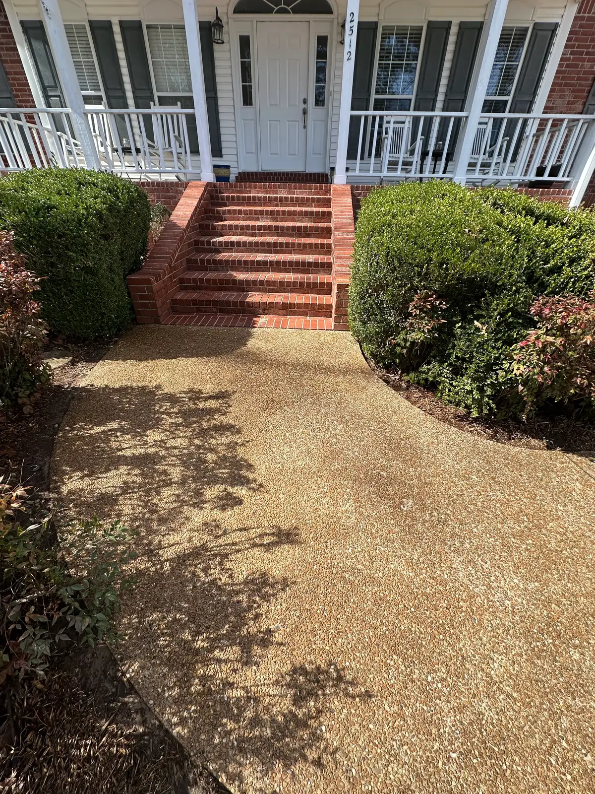 Professional brick step cleaning in Heber Springs, Arkansas — walkway